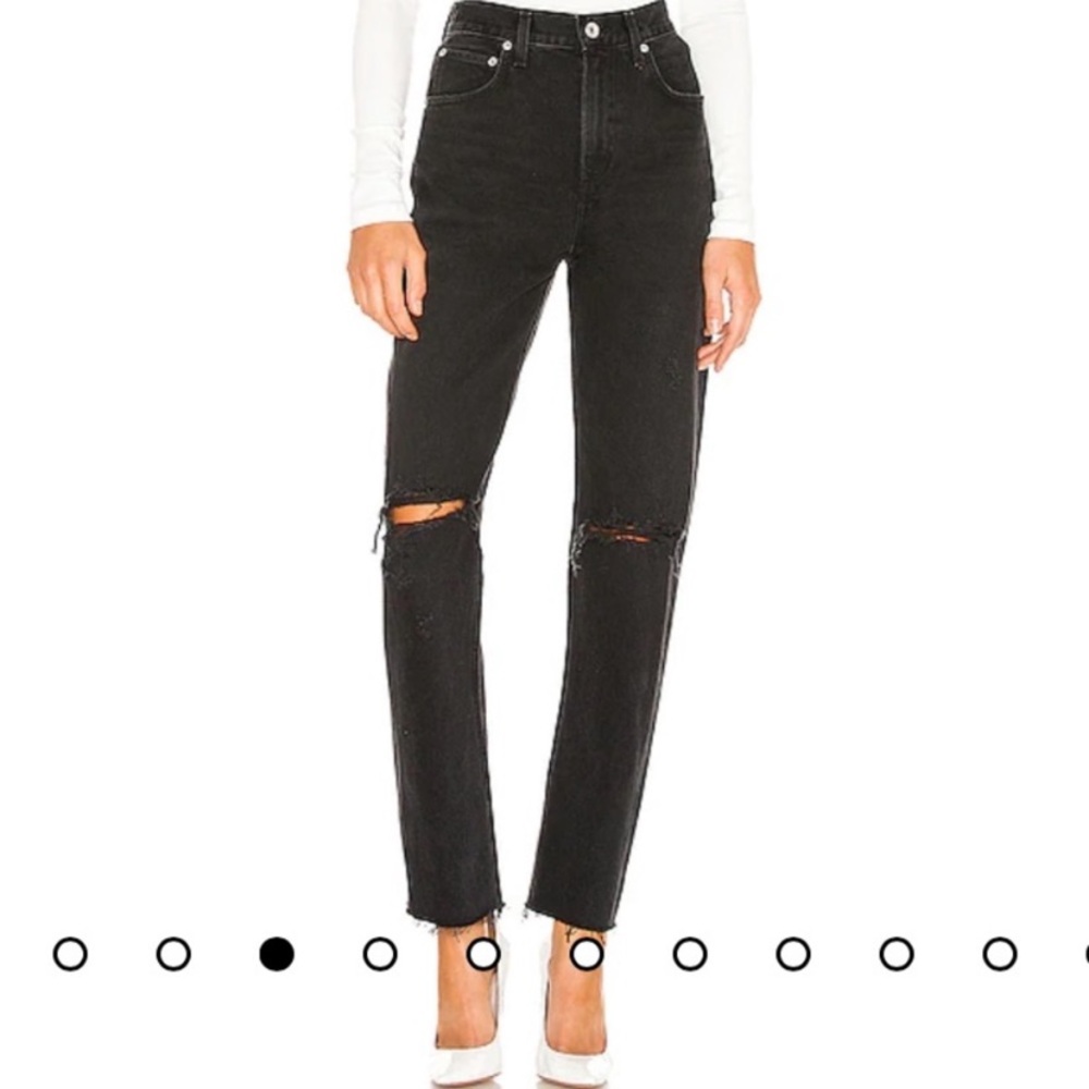 AGOLDE Cherie High Rise Straight in Distortion Size 26